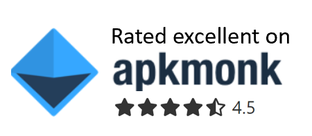 Rated excellent on APKMonk.